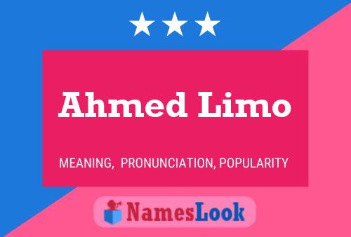 Постер имени Ahmed Limo