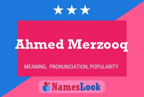 Постер имени Ahmed Merzooq