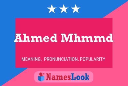 Постер имени Ahmed Mhmmd