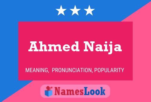 Постер имени Ahmed Naija