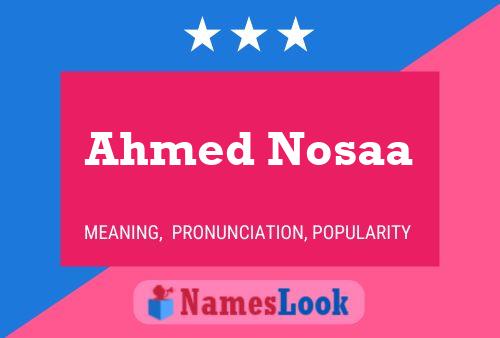 Постер имени Ahmed Nosaa