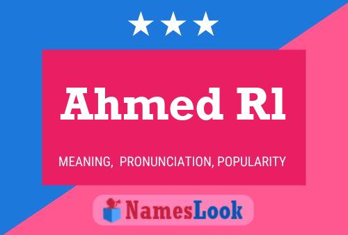 Постер имени Ahmed Rl