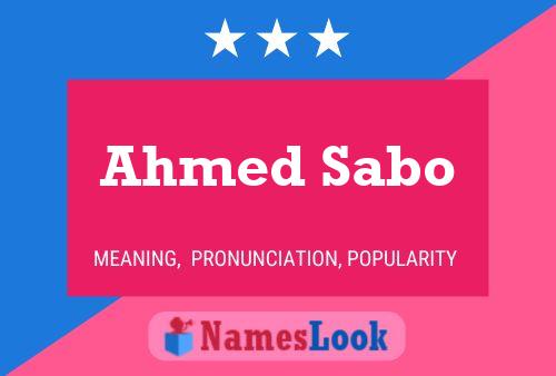 Постер имени Ahmed Sabo