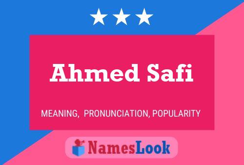 Постер имени Ahmed Safi