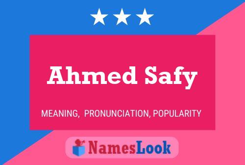 Постер имени Ahmed Safy