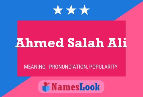 Постер имени Ahmed Salah Ali