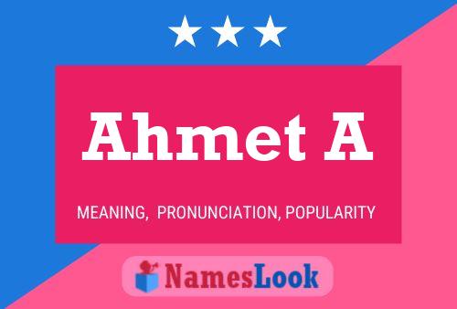 Постер имени Ahmet A