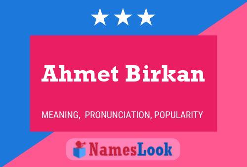 Постер имени Ahmet Birkan