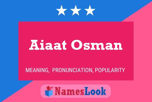 Постер имени Aiaat Osman