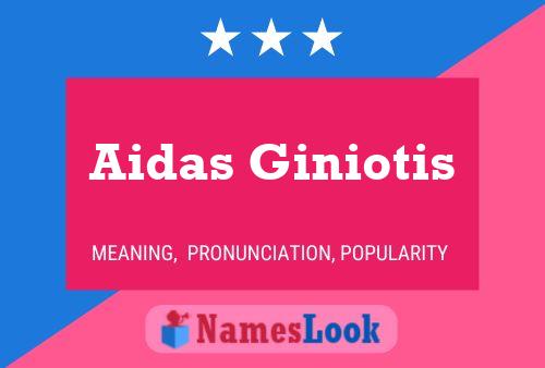 Постер имени Aidas Giniotis