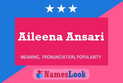 Постер имени Aileena Ansari