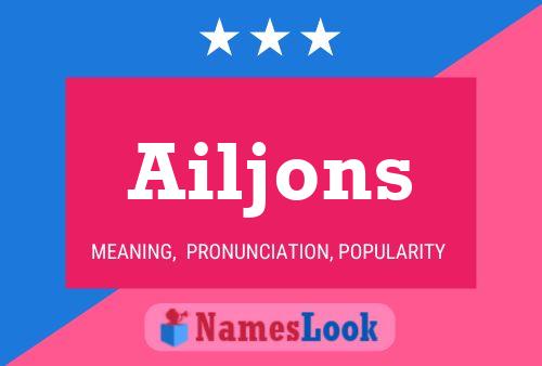 Постер имени Ailjons