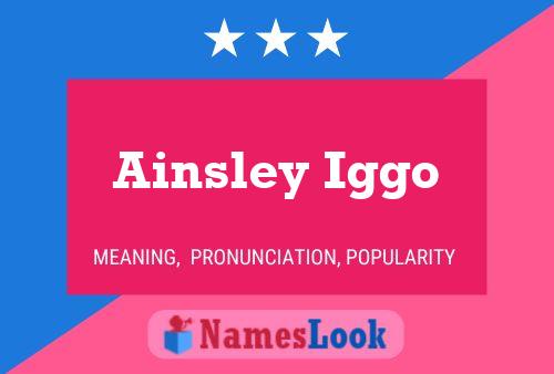 Постер имени Ainsley Iggo