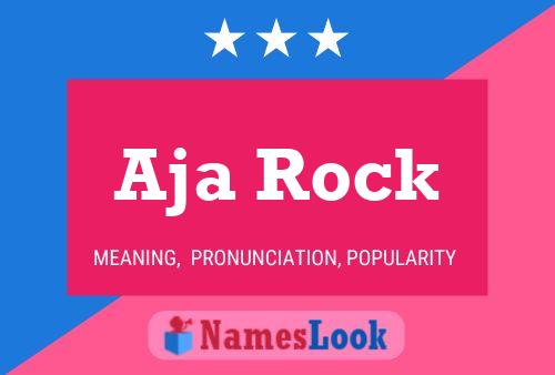 Постер имени Aja Rock