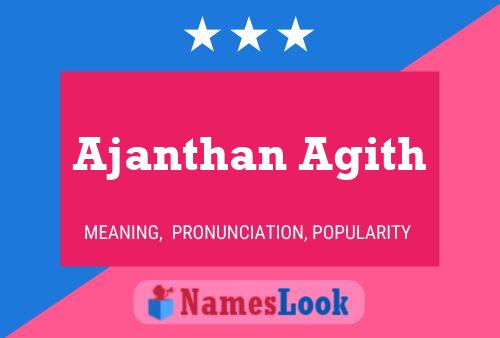 Постер имени Ajanthan Agith