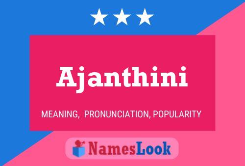 Постер имени Ajanthini