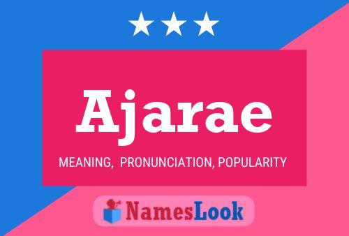 Постер имени Ajarae