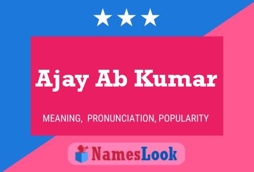 Постер имени Ajay Ab Kumar