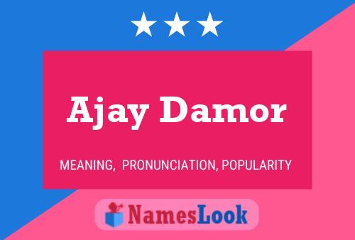 Постер имени Ajay Damor