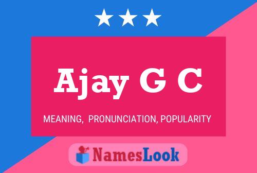 Постер имени Ajay G C