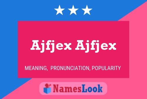 Постер имени Ajfjex Ajfjex