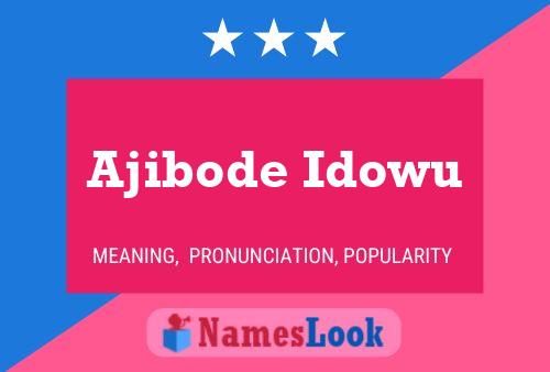 Постер имени Ajibode Idowu