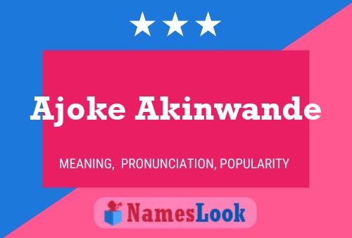 Постер имени Ajoke Akinwande