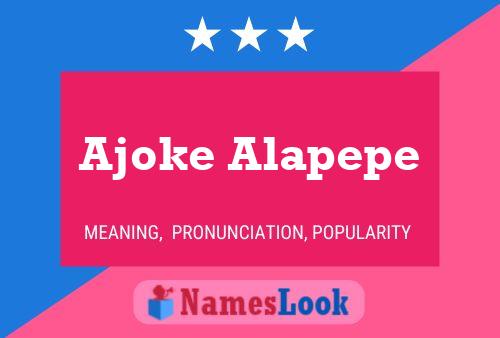 Постер имени Ajoke Alapepe