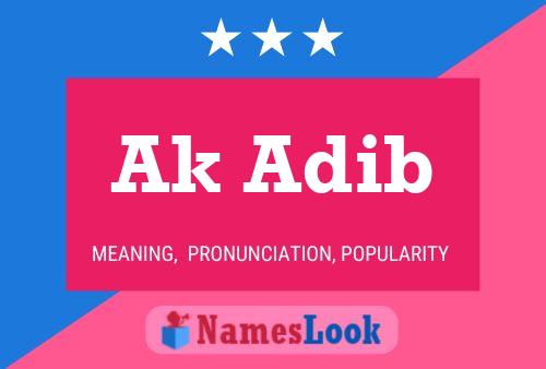 Постер имени Ak Adib