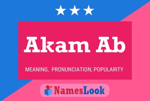 Постер имени Akam Ab