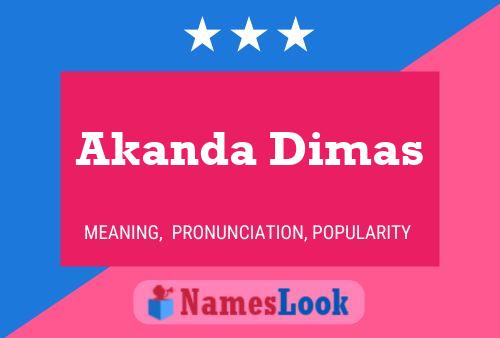 Постер имени Akanda Dimas