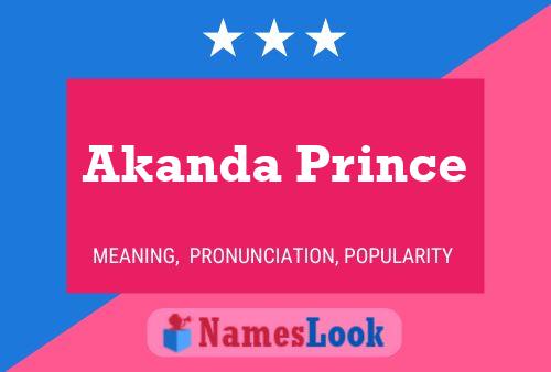 Постер имени Akanda Prince