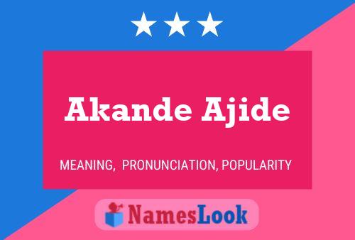 Постер имени Akande Ajide