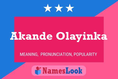 Постер имени Akande Olayinka