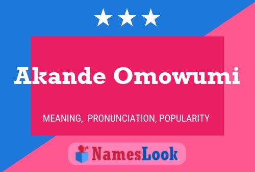 Постер имени Akande Omowumi