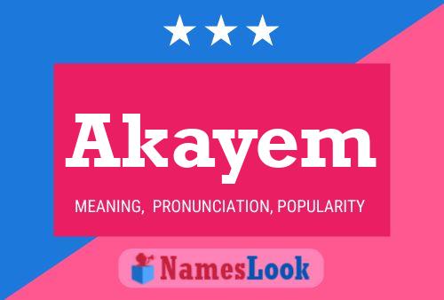 Постер имени Akayem