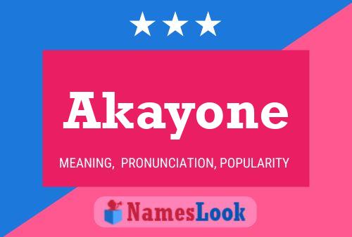 Постер имени Akayone