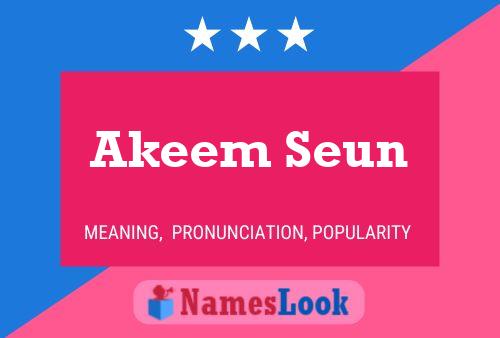 Постер имени Akeem Seun