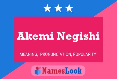 Постер имени Akemi Negishi