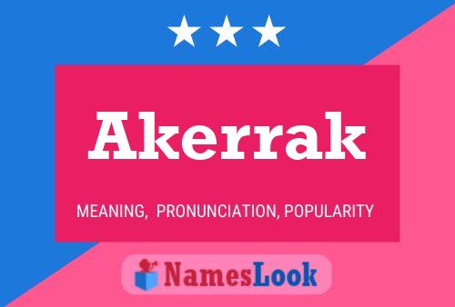 Постер имени Akerrak