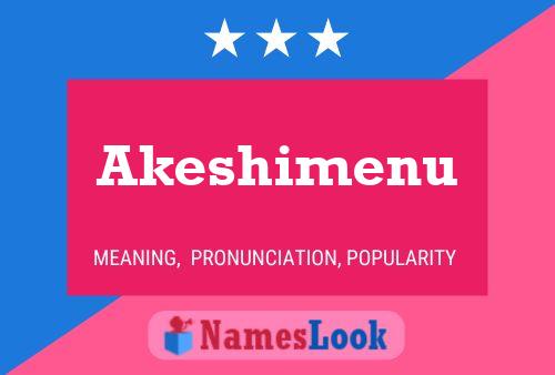 Постер имени Akeshimenu