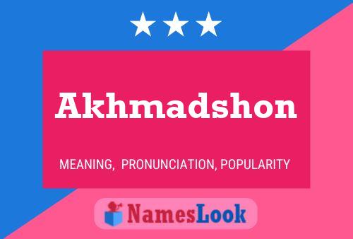 Постер имени Akhmadshon