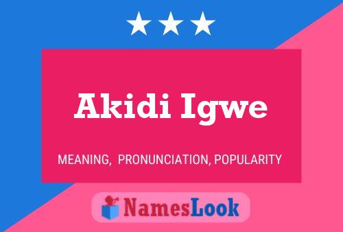 Постер имени Akidi Igwe