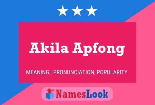 Постер имени Akila Apfong