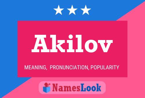 Постер имени Akilov