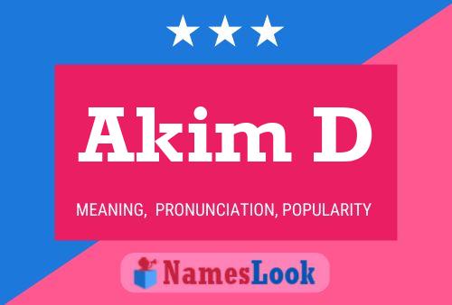 Постер имени Akim D