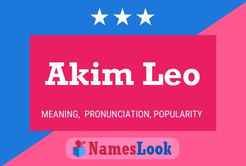 Постер имени Akim Leo