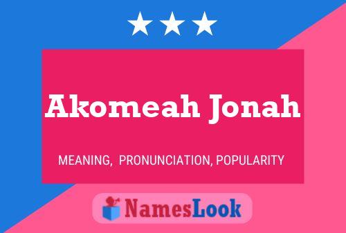 Постер имени Akomeah Jonah