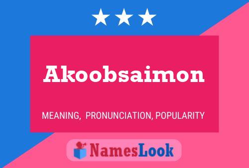 Постер имени Akoobsaimon