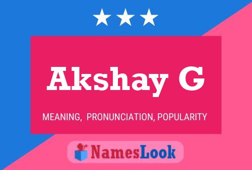 Постер имени Akshay G